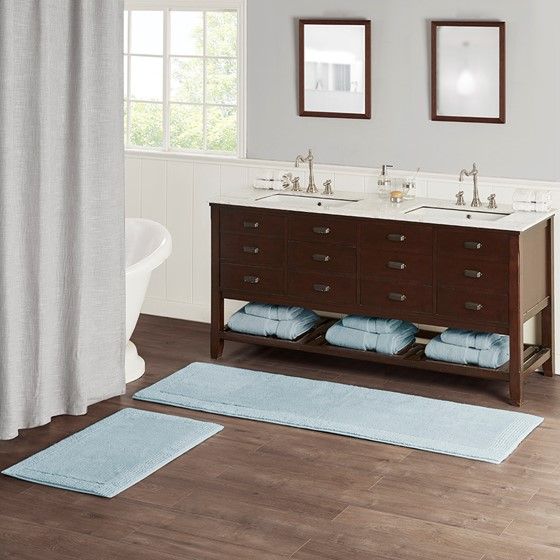 100% Cotton Tufted 3000 GSM Reversible Bath Rug