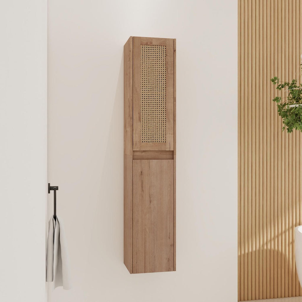 12" Bathroom Side Cabinet,Soft Close Doors,Float Mounting Design, 00512IMO-00112IMO (KD-Packing)