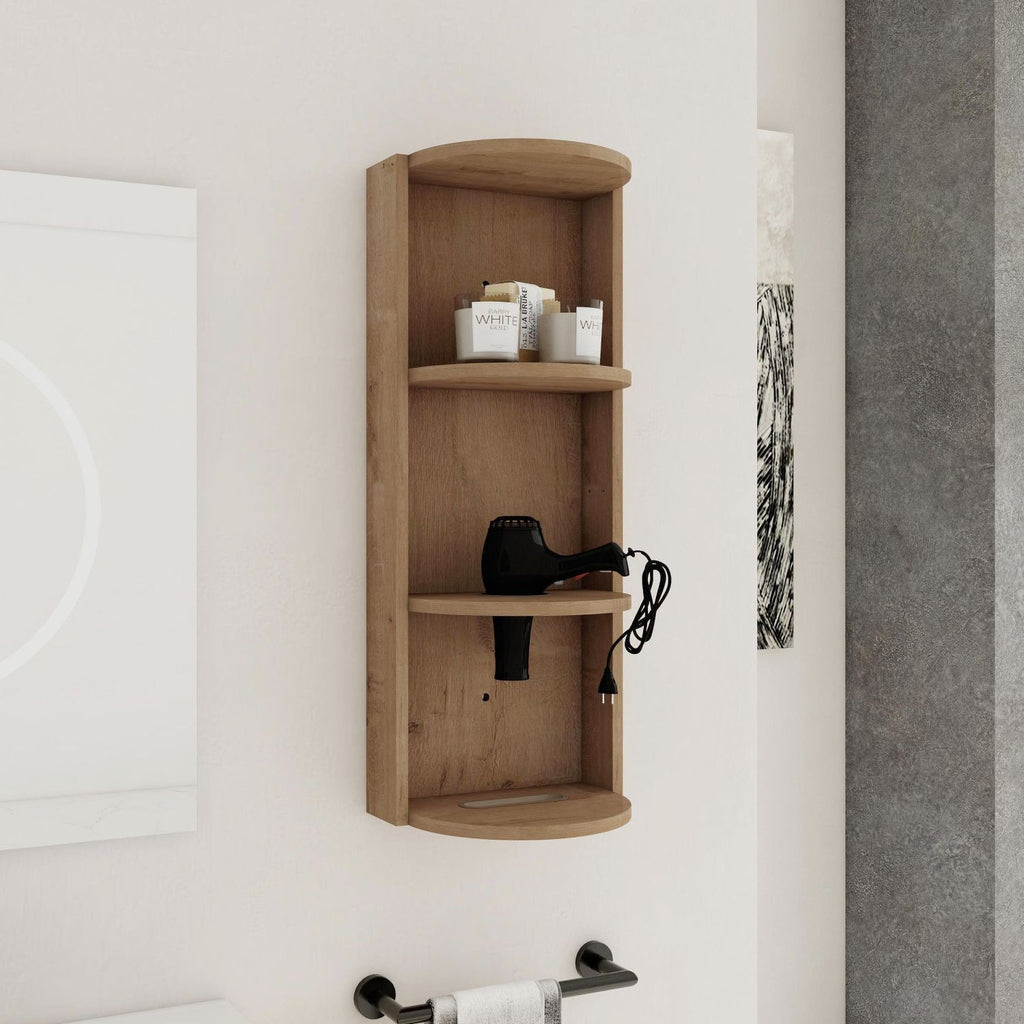 12" Bathroom Wall-Mounted Storage Rack, Float Mounting Design,(KD-Packing)