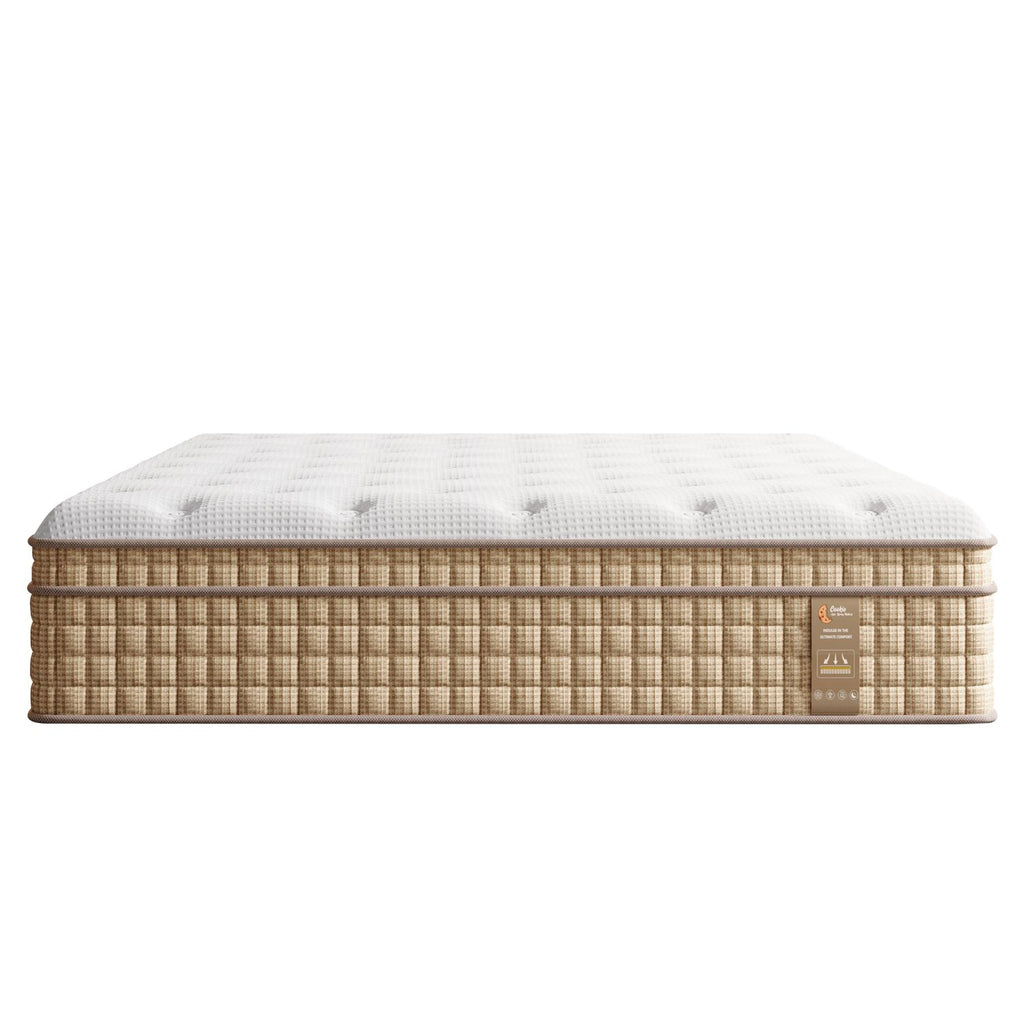 12 Inch Full Hybrid Mattress with Independently Encased Springs & Gel Memory Foam, Medium-Firm, Fiberglass-Free, CertiPUR-US Certified, Mattress in a Box