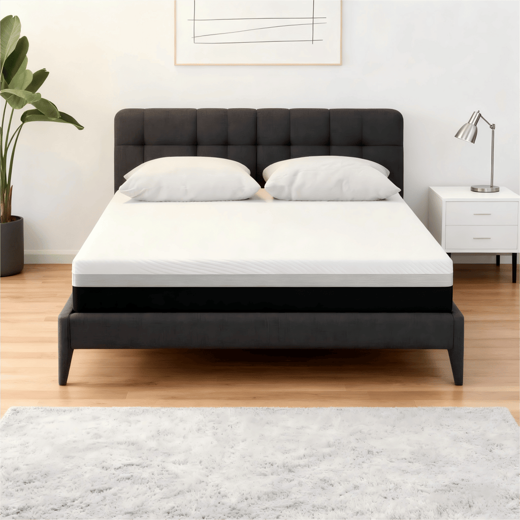 12'' Queen Size Hybrid Mattress, Cooling Memory Foam & Pocket Springs, Medium Firm, Fiberglass-Free, CertiPUR-US, Relieving Sleep & Pressure Relief for Back and Side Sleepers