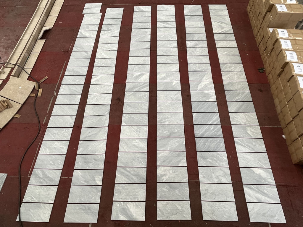 12*24 Carrara Marble, Gray marble, natural marble, for wall, OL textured finished, 3D fluted marble, natural stone