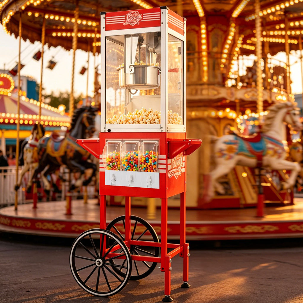 12oz popcorn machine,candy dispenser popcorn maker,suitable for family gatherings & parties.