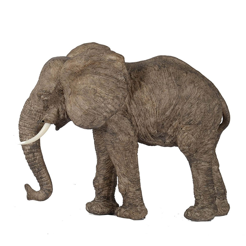 13x5x10" Tai Polyresin Elephant Accent, Walking