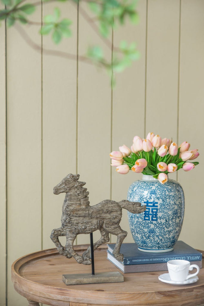 14x3x14.5" Defiance Spirited Polyresin Horse Accent, Medium