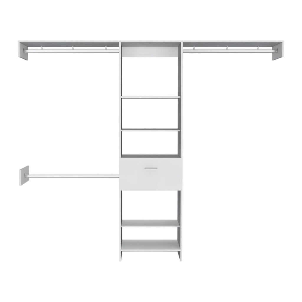 150 Closet System British, Bedroom, Black