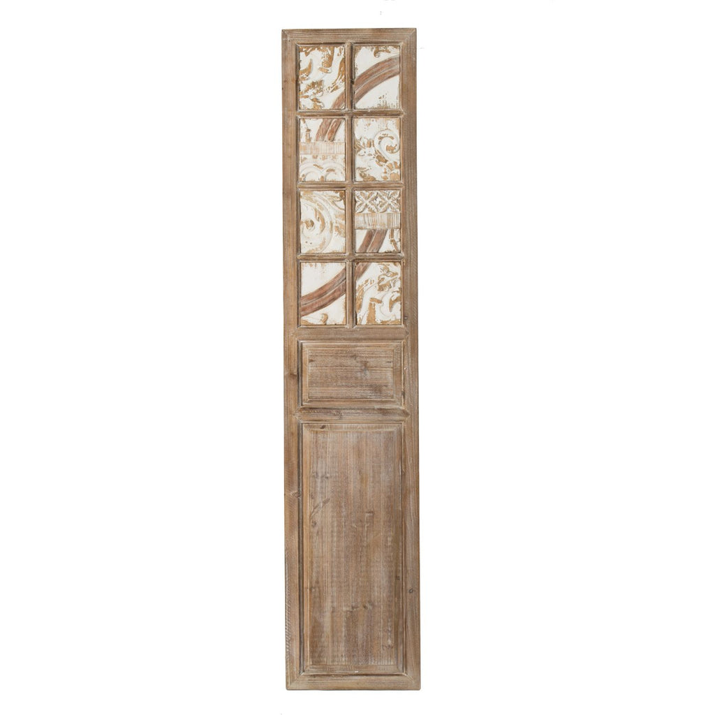 15x73.2" Wooden Decorative Panel, Decorative Wall Sculpture