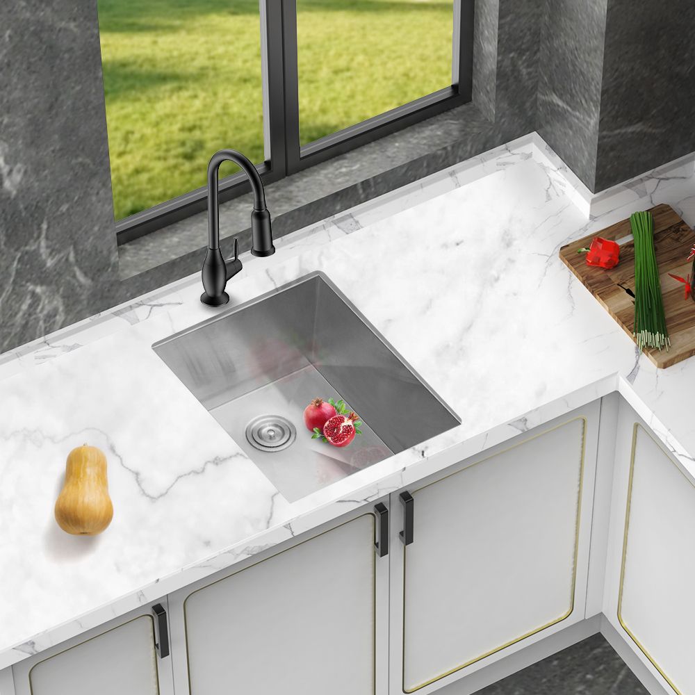 19 Inch Undermount Sink - 19" x 20" x 9" Undermount Stainless Steel Kitchen Sink 16 Gauge 9 Inch Deep Single Bowl Kitchen Sink Basin