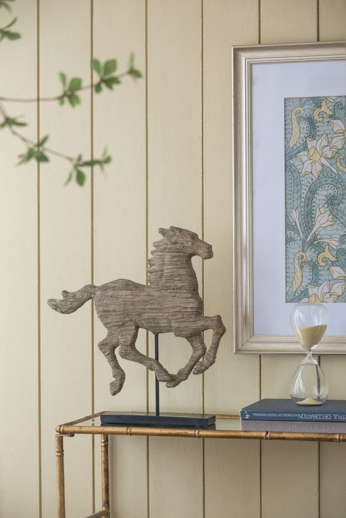 19x3x19.5" Defiance Spirited Horse Accent Sculpture, Large