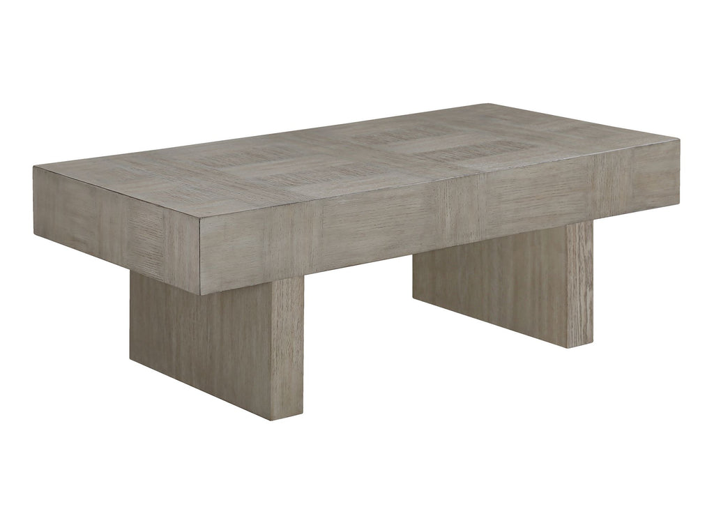 1pc Contemporary Style Brown Gray Coffee Table Rectangular Table Top Wooden Living Room Furniture
