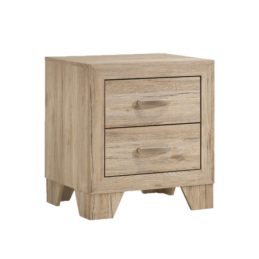 2 Drawers PB Nightstand in Natural Finish