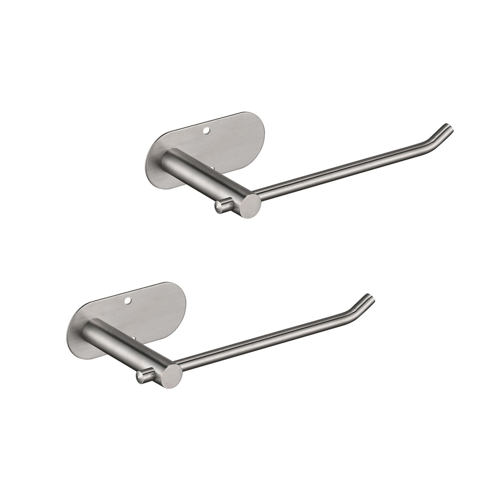 2 Pack Paper Towel Holder - Self-Adhesive or Drilling, stainless steel wall-mounted paper towel holder for kitchen, bathroom