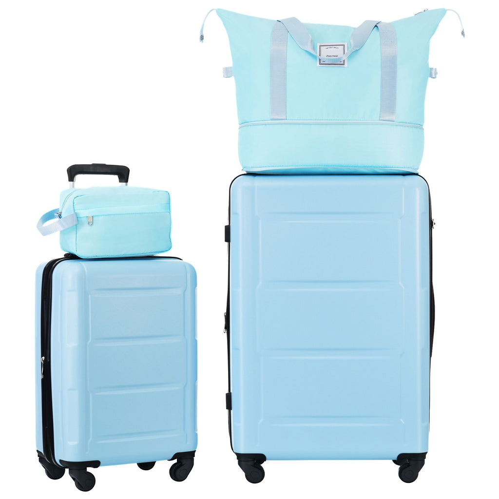 2 Piece Luggage Set with Bags Expanable Spinner Wheels ABS Lightweight Suitcase with TSA Lock 20inch+28inch