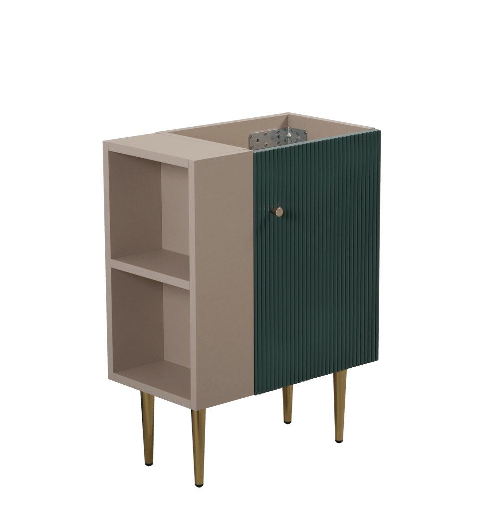 21.6" Vanity Base Only, Open Shelf on the Left, Green 24V06-21LVL