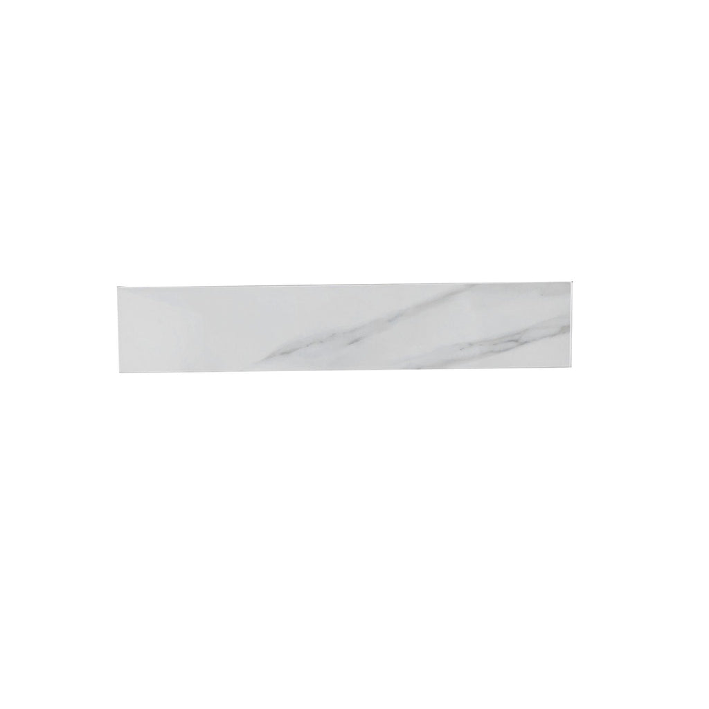 22 Inch Sidesplash , Bathroom Vanity Top with Backsplash ,4" Height Backsplash, for Vanity Top, Carrara white with veins