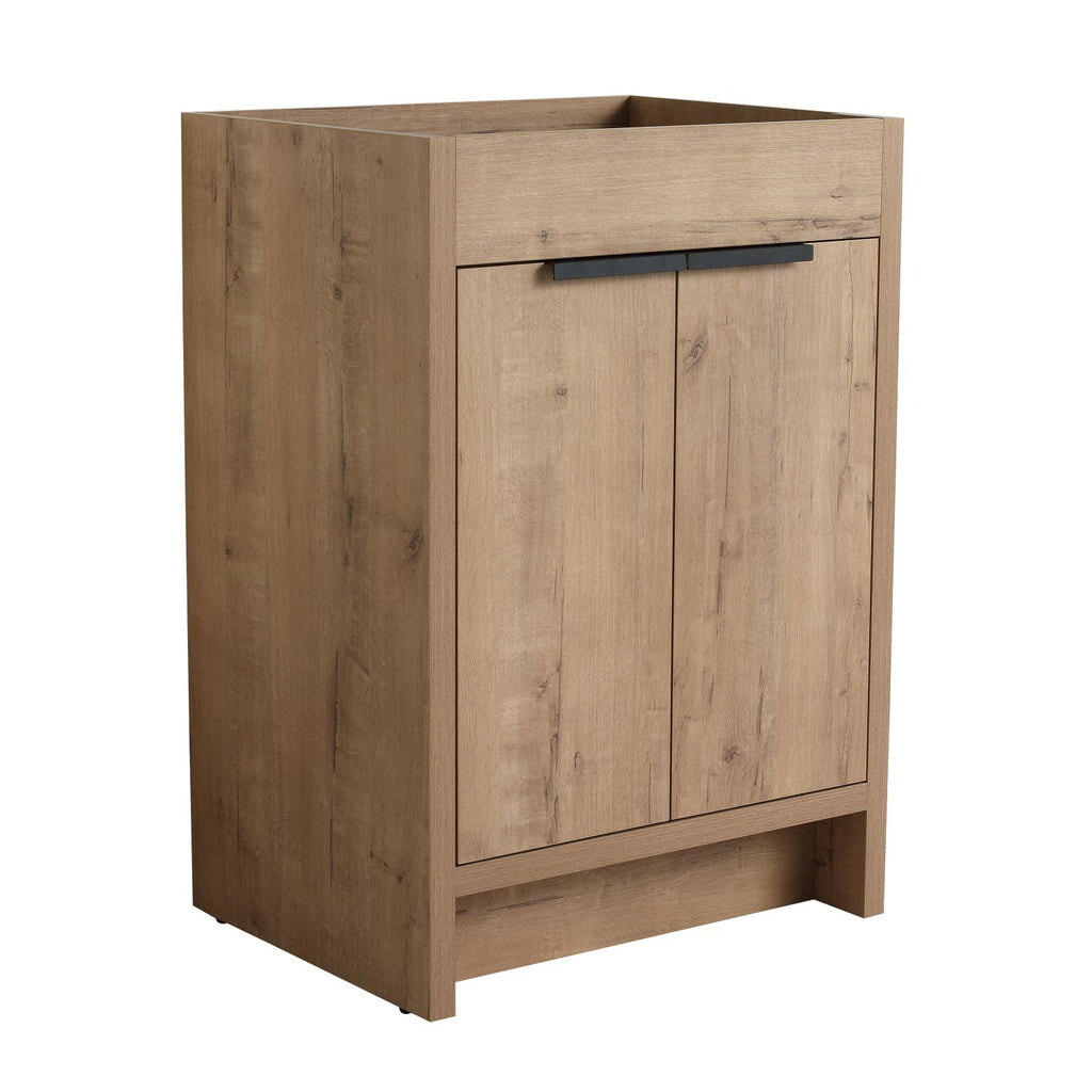 24" Freestanding Bathroom Vanity 2 Soft-Close Cabinet Doors ((KD-PACKING),Only Vanity without Top