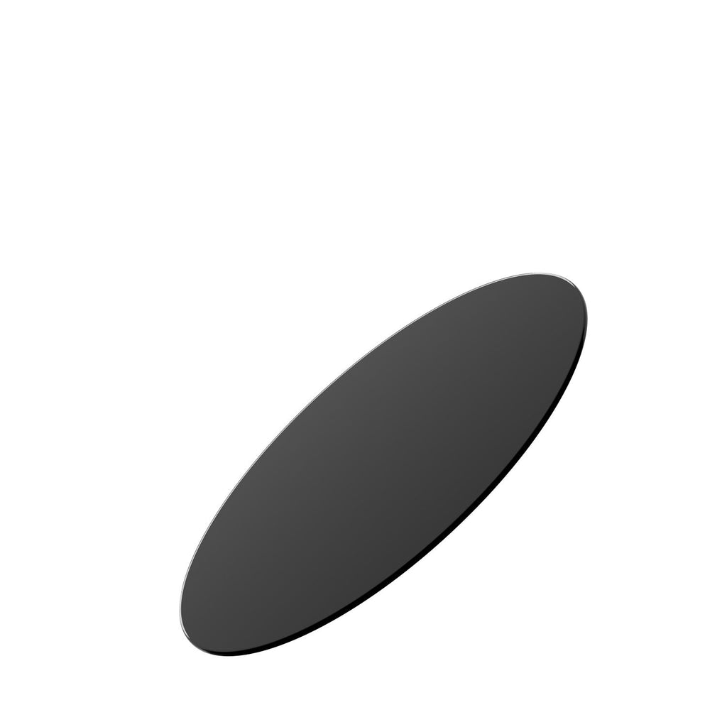 24" Inch Round Tempered Glass Table Top Black Glass 1/4" Inch Thick Round Polished Edge(old SKU:W1265118637)