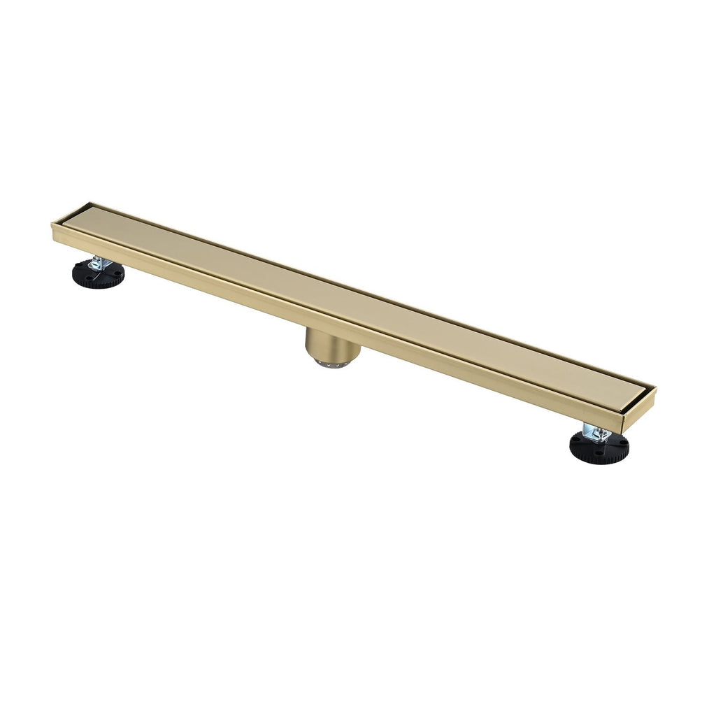 28 Inches Linear Shower Drain, Included Hair Strainer and Leveling Feet