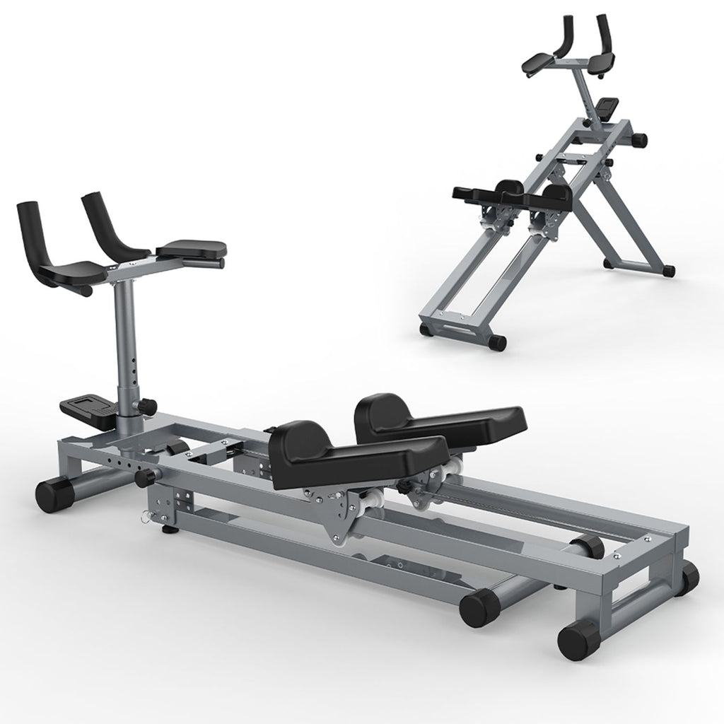 3-in-1 Spine Twist Stretcher & Stair Stepper & Waist Trainer, Adjustable Back Stretcher Machine for Lower Back Exercise, Core Activation & Full-Body Workout