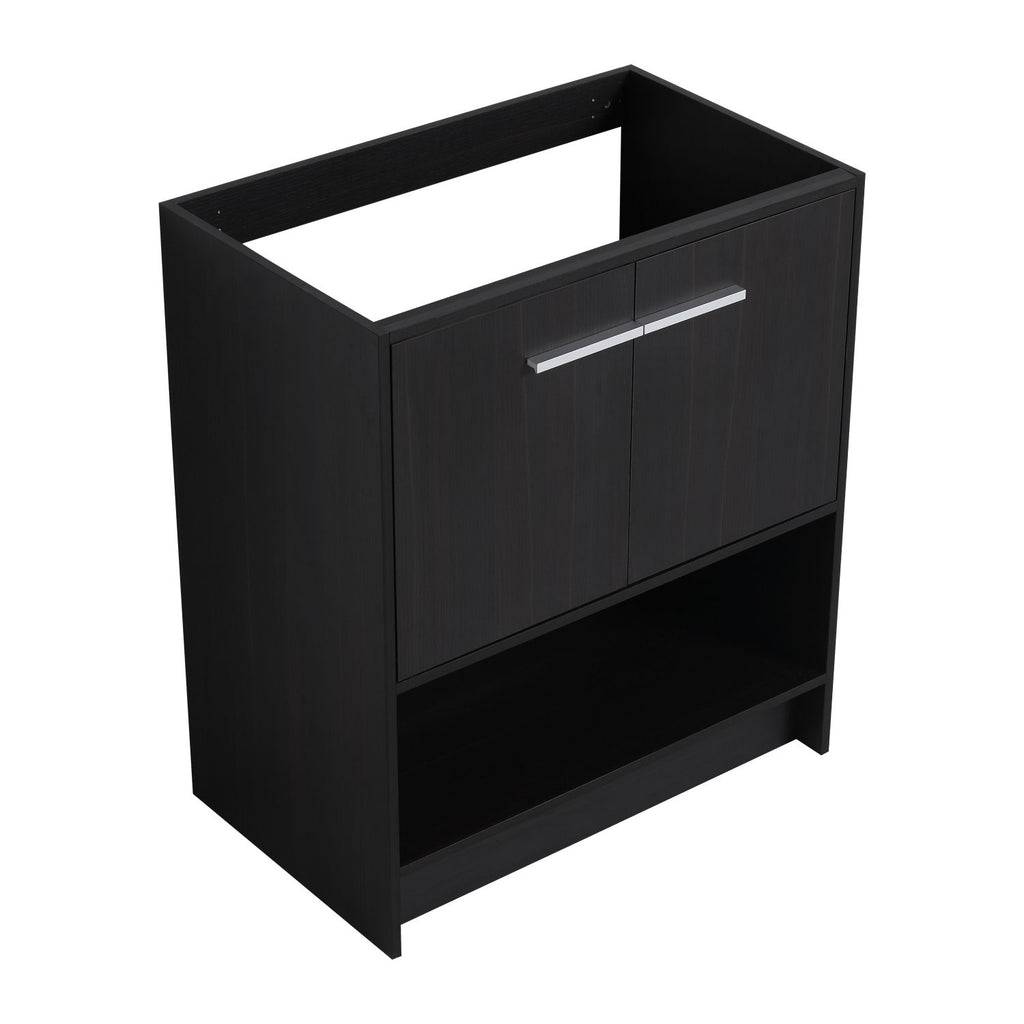 30" Bathroom Vanity, 2 doors, Freestanding Bathroom Cabinet Vanity, Plywood (Excluding Sink)