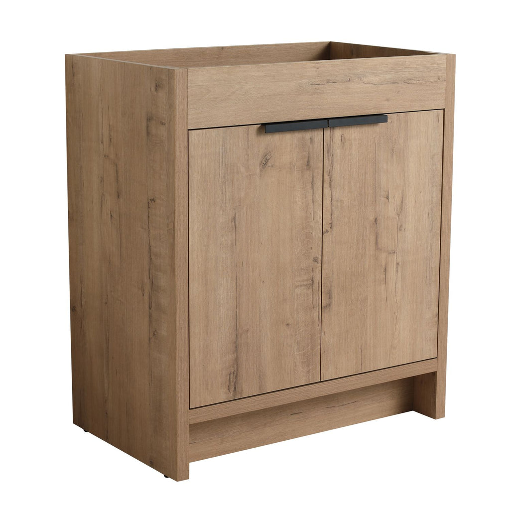 30" Freestanding Bathroom Cabinet Without Basin & 2 Soft-Close Cabinet Doors ((KD-PACKING),Only Vanity without Top-BVB02430IMO