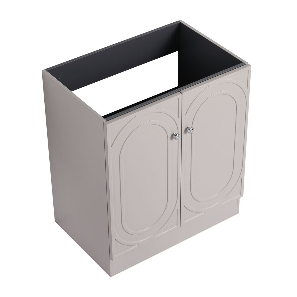 30" Freestanding Bathroom Vanity & 2 Soft-Close Cabinet Doors (KD-Packing)-Excluding Sink