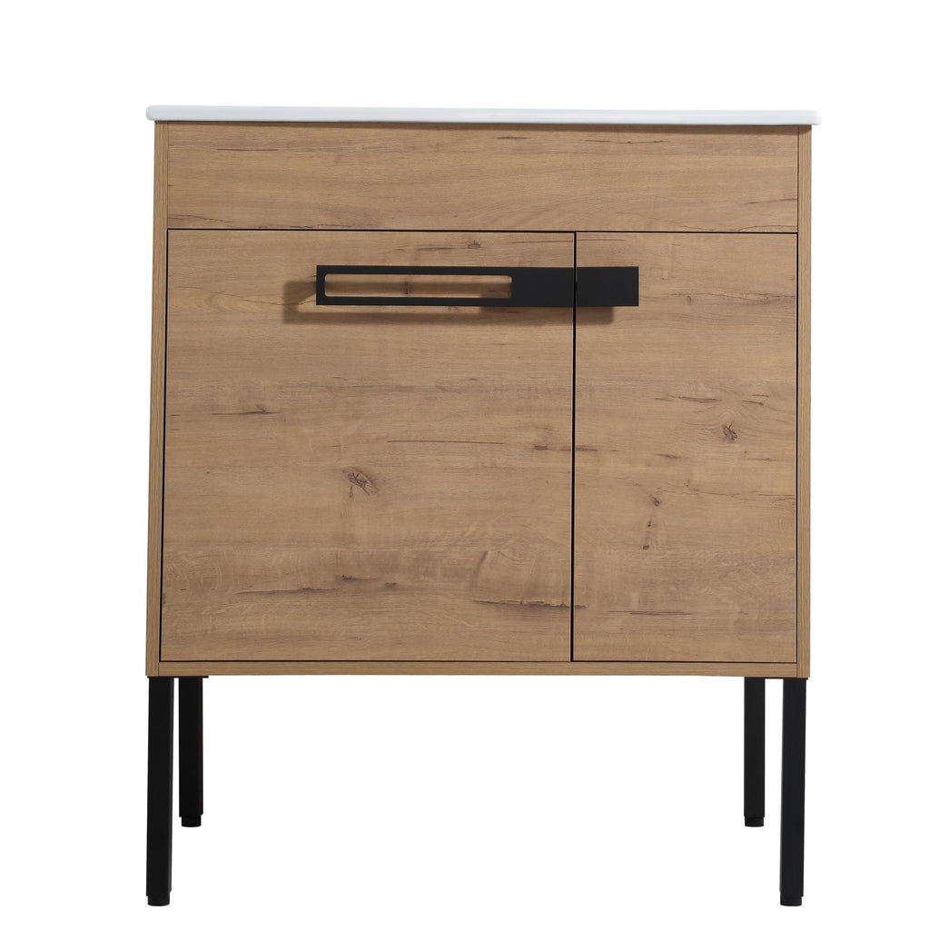 30 Inch Freestanding Bathroom Vanity or Floating is Optional Conversion.30*18-00330IMO-1(KD-Packing) Only Including Vanity