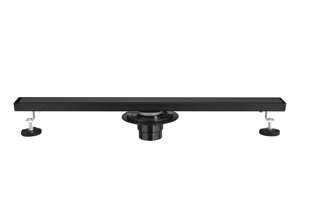 30 Inches Linear Shower Drain with Removable Cover, 304 Stainless Shower Drain Included Hair Strainer and Leveling Feet, Flange
