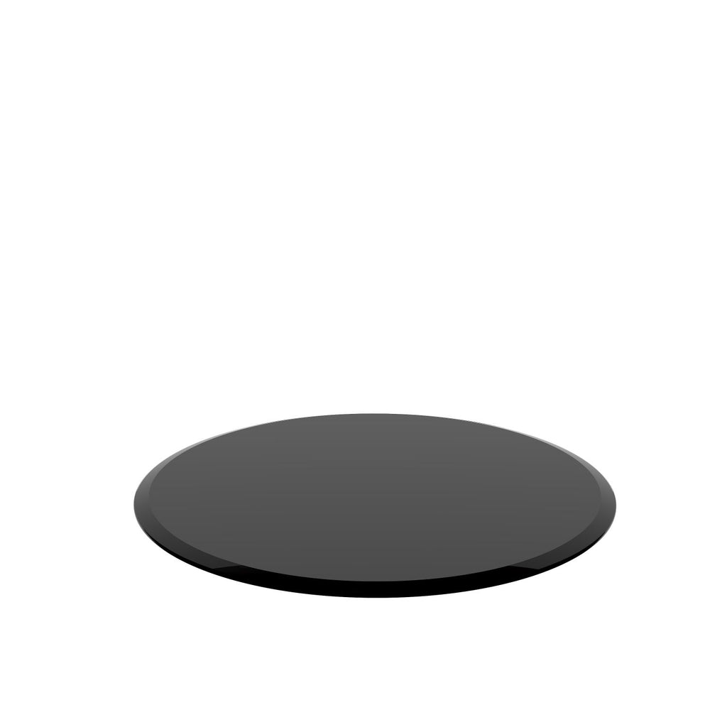 32" Inch Round Tempered Glass Table Top black Glass 1/2" Inch Thick Beveled Polished Edge(old SKU:W1265118649)