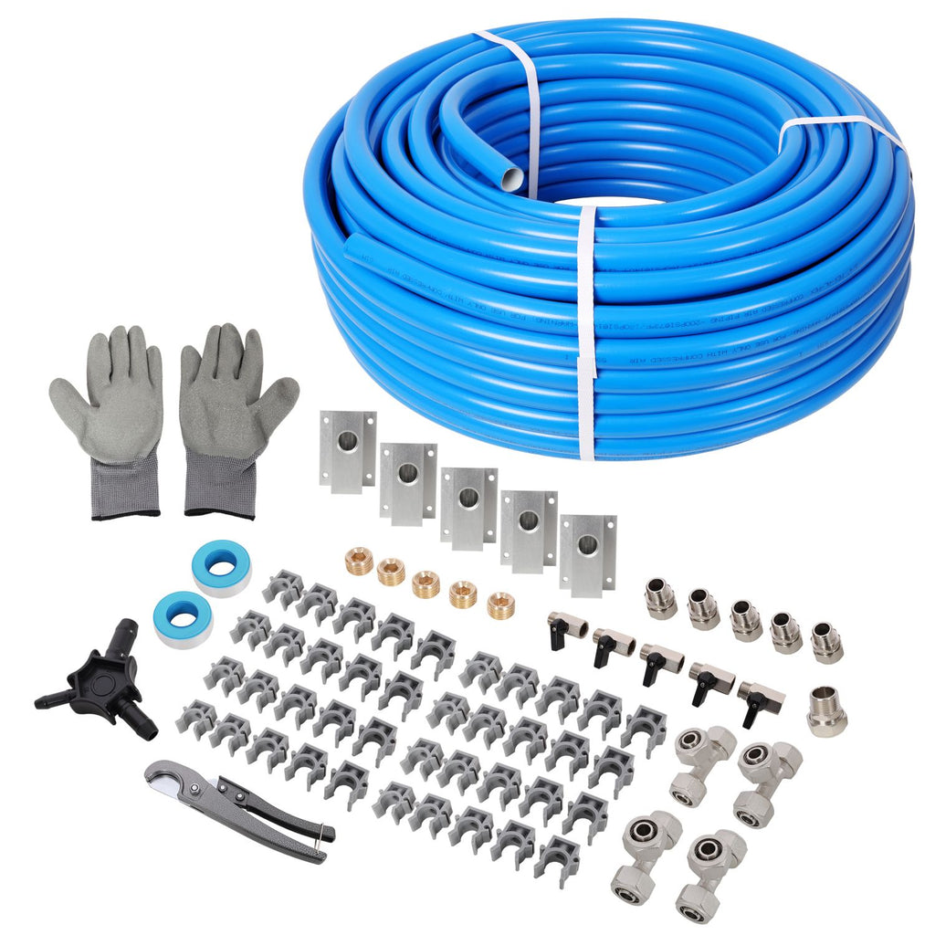 3/4" x 200ft Air Compressor Piping, High Quality PEX-AL-PEX Tubing, Air Hose Kit Air Compressor Accessories,Blue Tubing