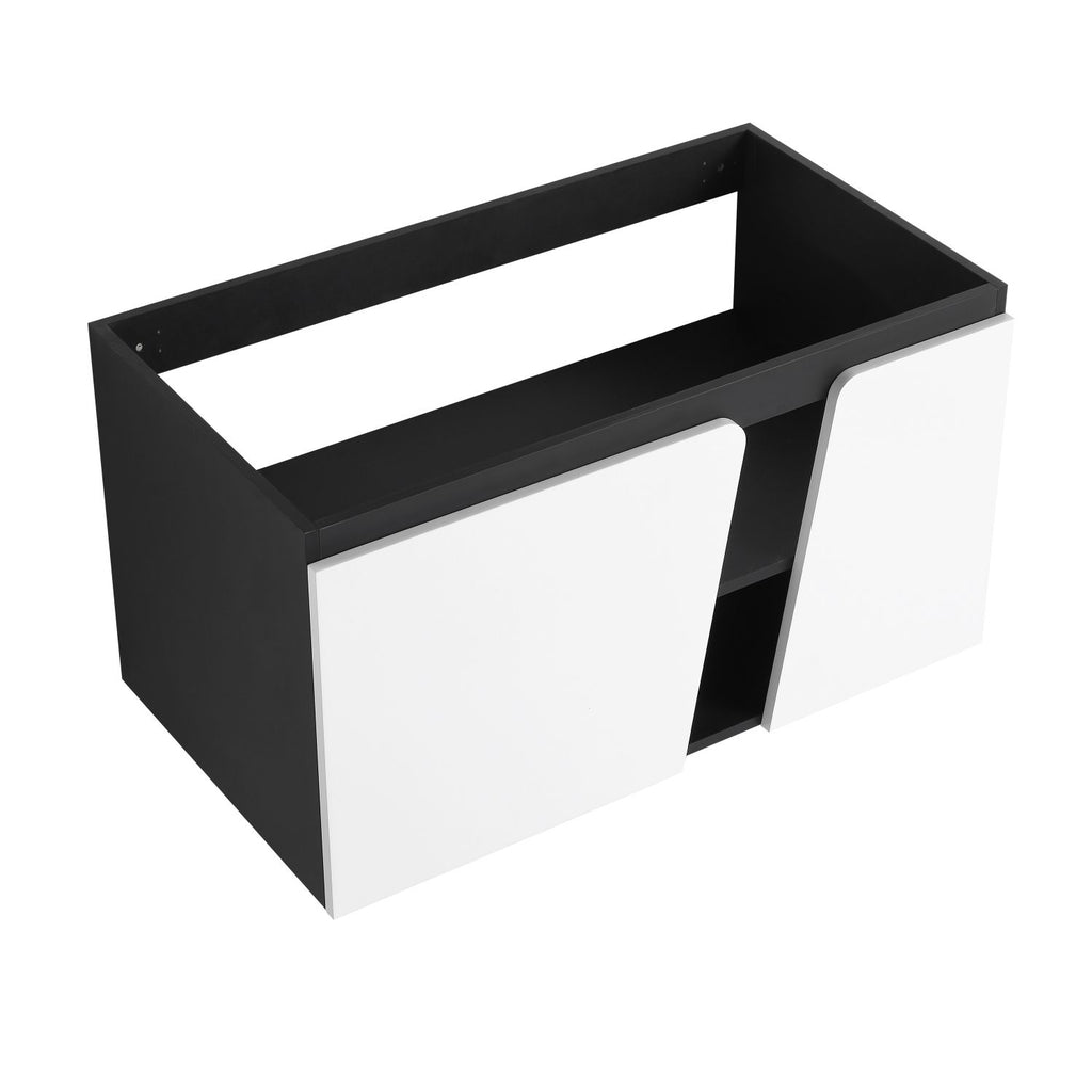 36'' (34-13/16")Floating Wall-Mounted Bathroom Vanity & Soft-Close Cabinet Door(Only Vanity ,without Basin)