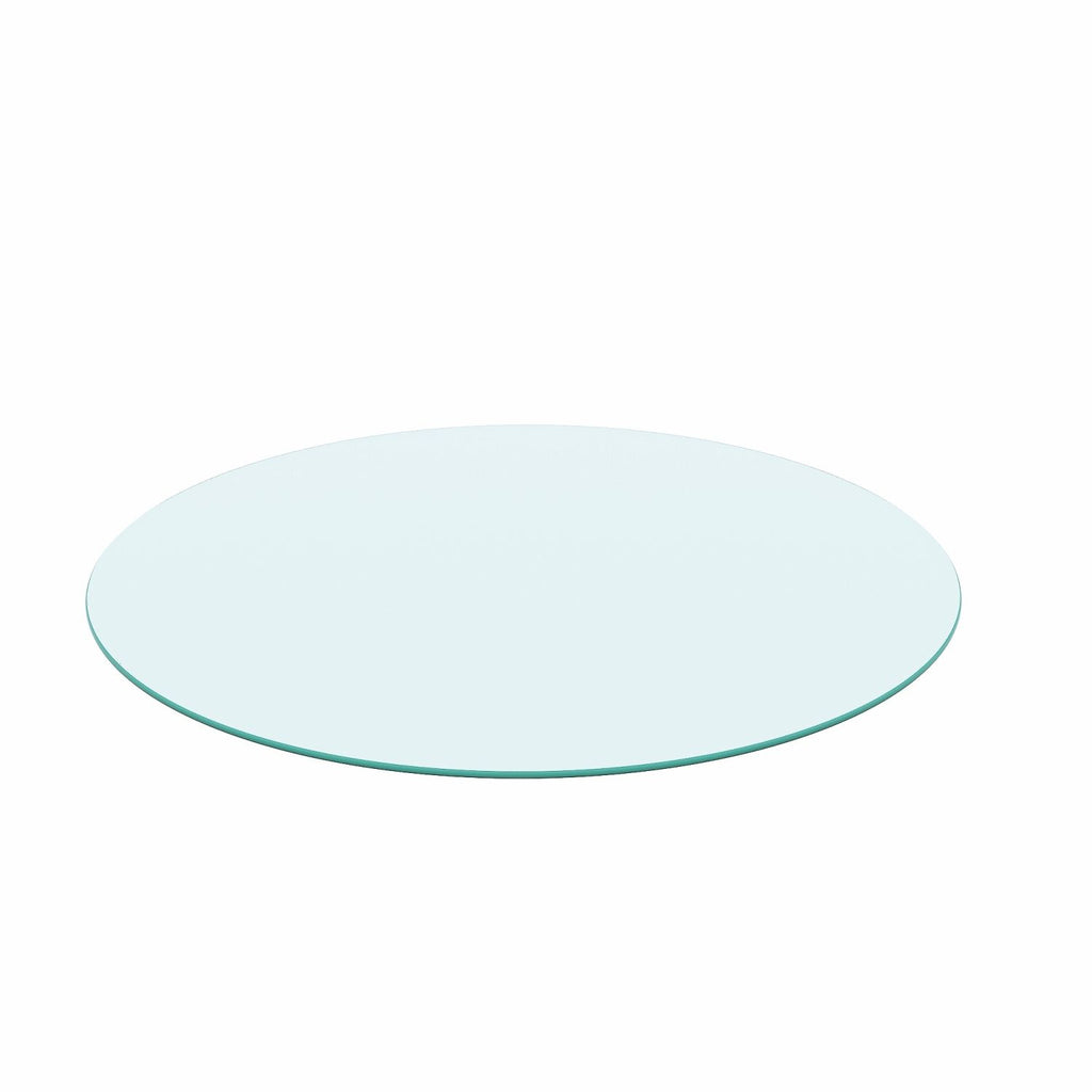 36"Inch Round Tempered Glass Table Top Clear Glass 1/4"Inch Thick Round Polished Edge (Old Sku:W126560372)