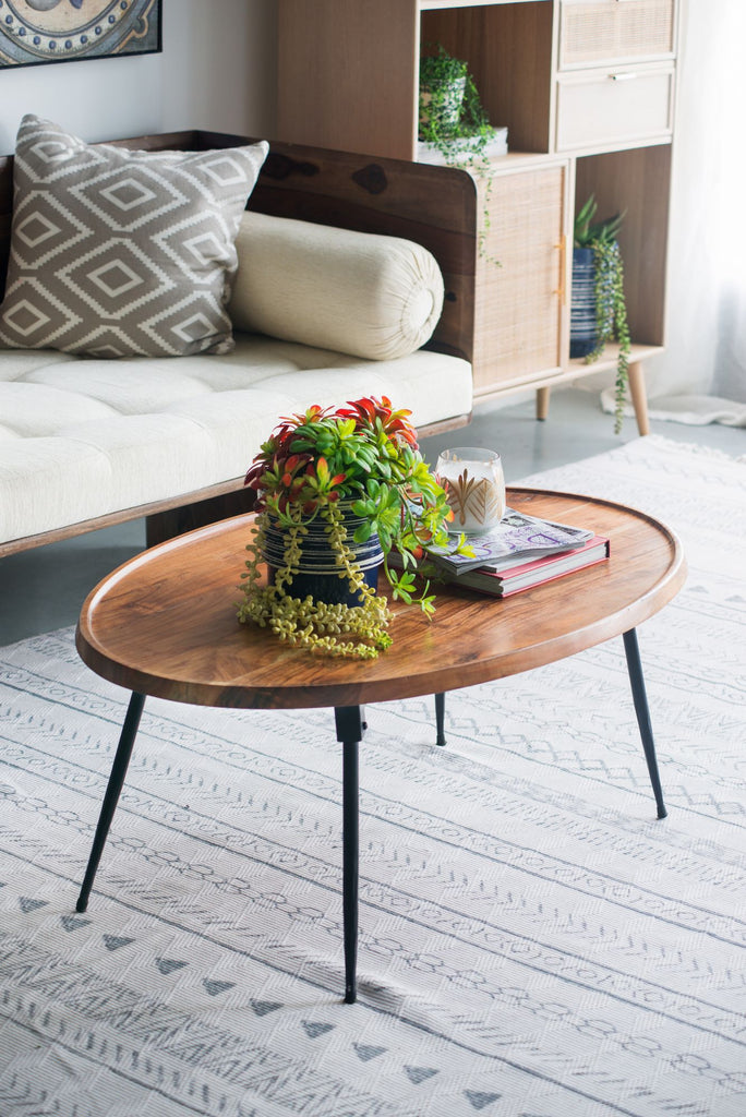 39x26x16" Oval Cofe Table