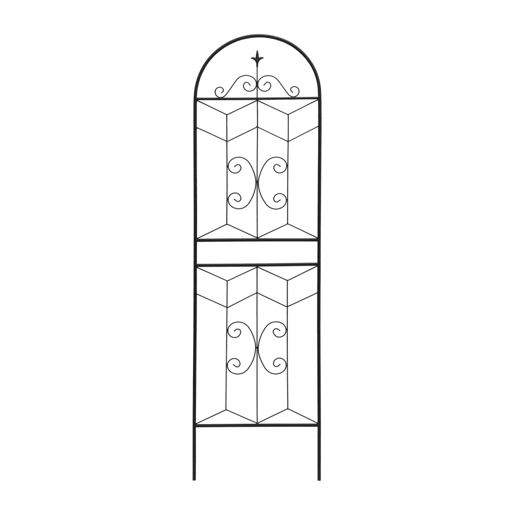 4 Pack Metal Garden Trellis 71" x 19.7" Rustproof Trellis for Climbing Plants Outdoor Flower Support Black