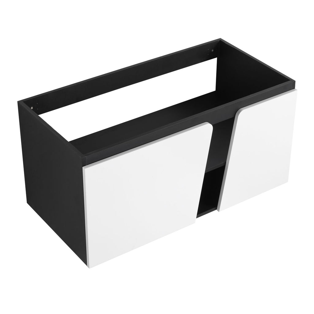 40''(38-3/4") Floating Wall-Mounted Bathroom Vanity & Soft-Close Cabinet Door(Only Vanity ,without Basin)