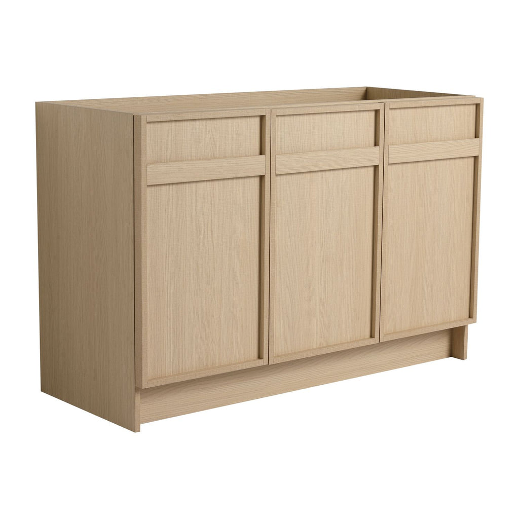 48" Freestanding Bathroom Vanity & 3 Soft-Close Cabinet Doors-BVC11148DOK (KD-Packing)-Excluding Sink