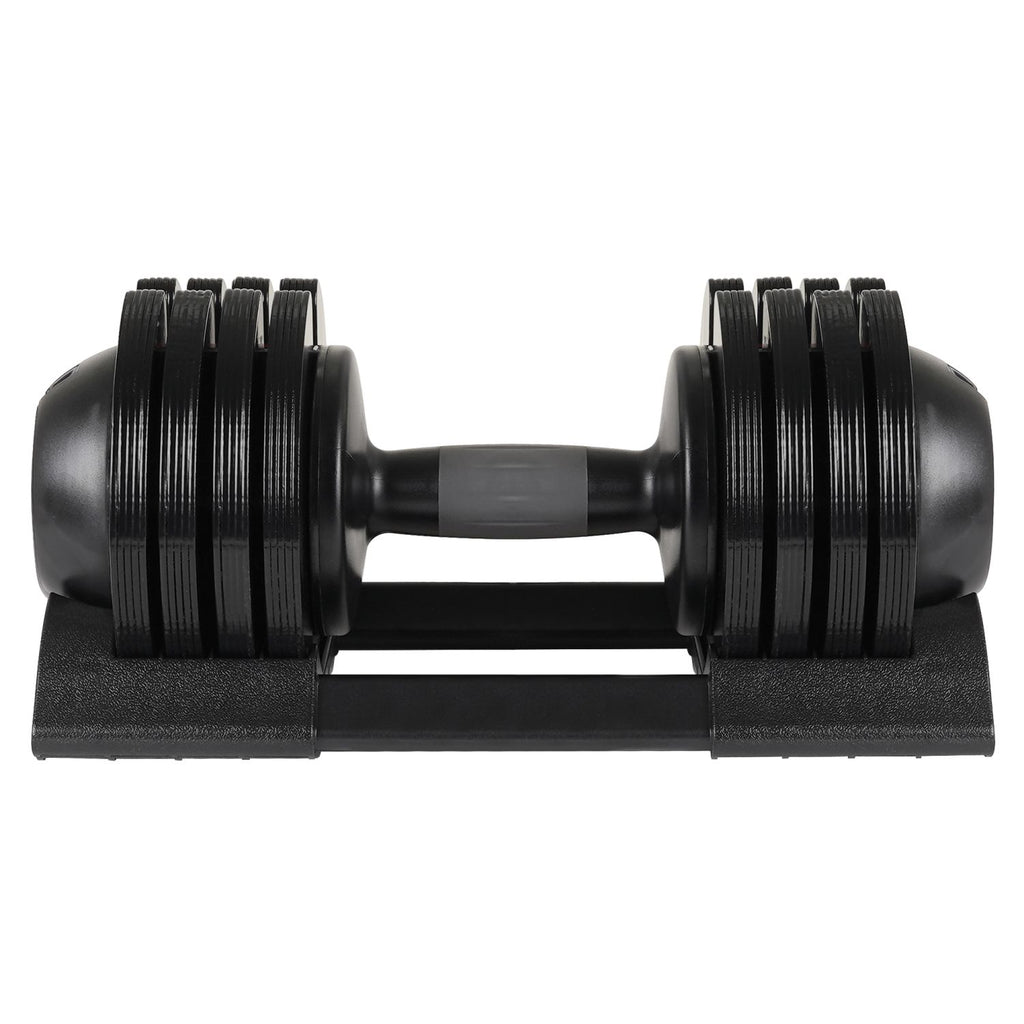 52LBS Adjustable dumbbell steel and plastic(Rubber coated dumbbell)