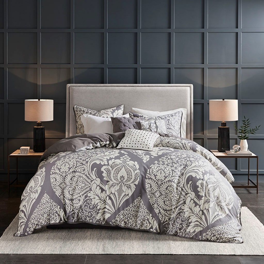 6 Piece Printed Duvet Cover Set
