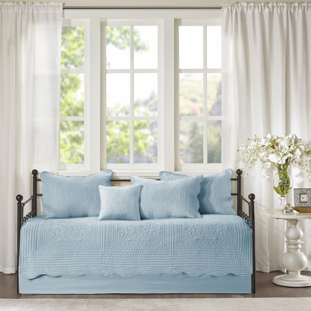 6 Piece Reversible Scalloped Edge Daybed Cover Set