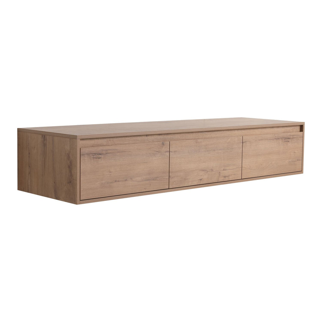60" Bathroom Cabinet,Soft Close Drawer,Float Mounting Design (Only Vanity, Without Sink)