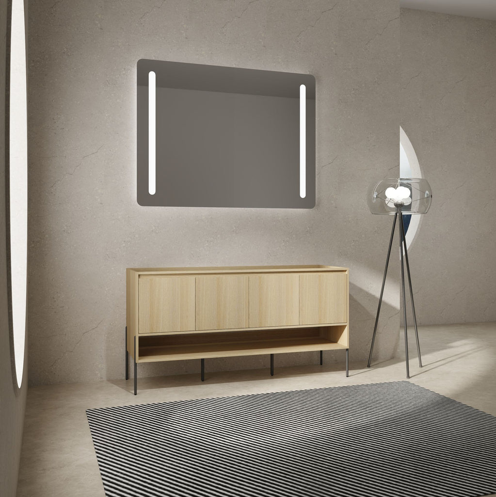 60" Freestanding Bathroom Vanity & 4 Soft-Close Cabinet Doors (KD-Packing)-Excluding Sink