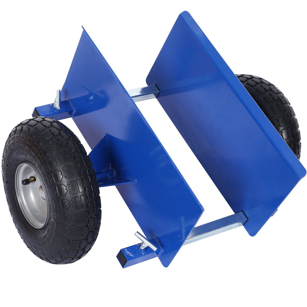 600lb Panel Dolly , 10in. Pneumatic Wheels ,blue