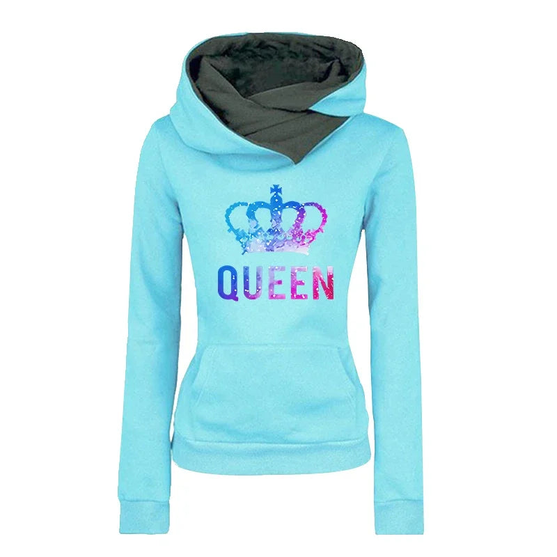 Womens Tracksuit Hooded Set Colorful Print For Daily Wear