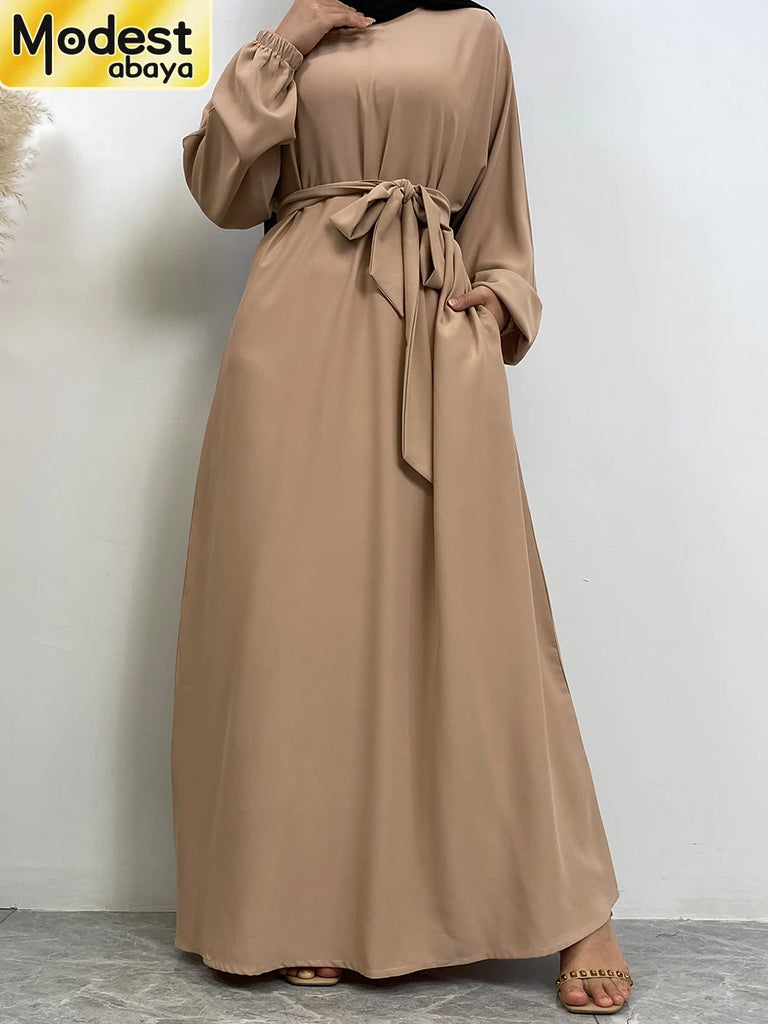 Elegant Islamic Abaya Dress For Women Dubai Style Modest Fashion