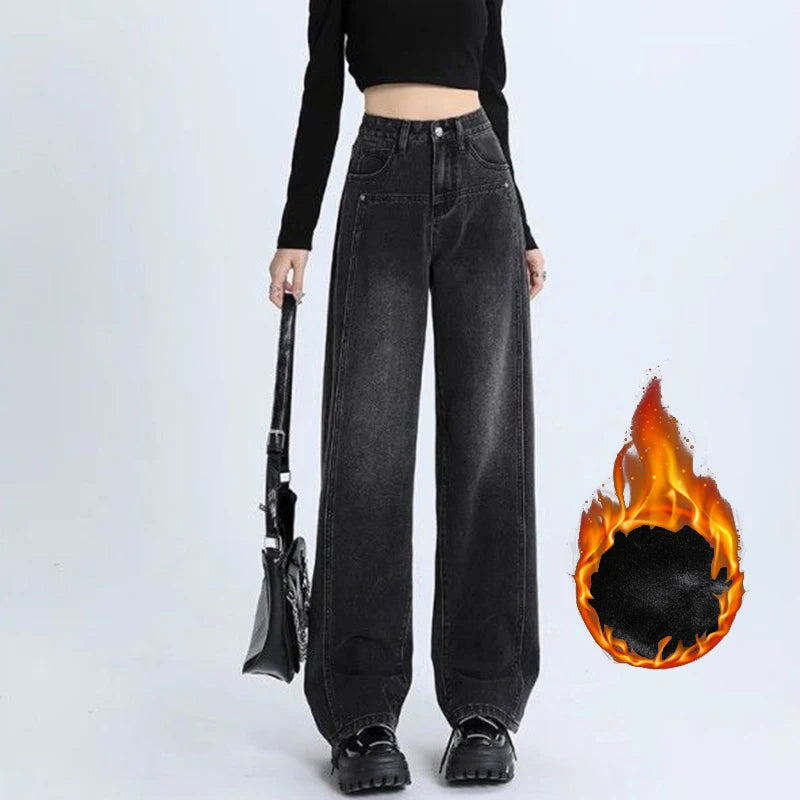 High Waist Vintage Denim Jeans For Women Flare Style