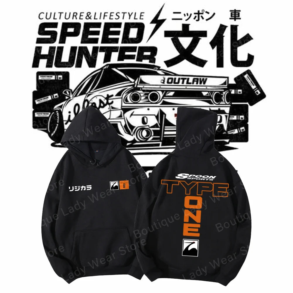 Jdm Hoodie Car Style Unisex Comfortable Anime Hoodie