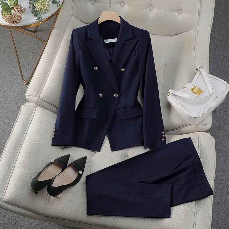 Blue Blazer for Women Professional Workwear Jacket