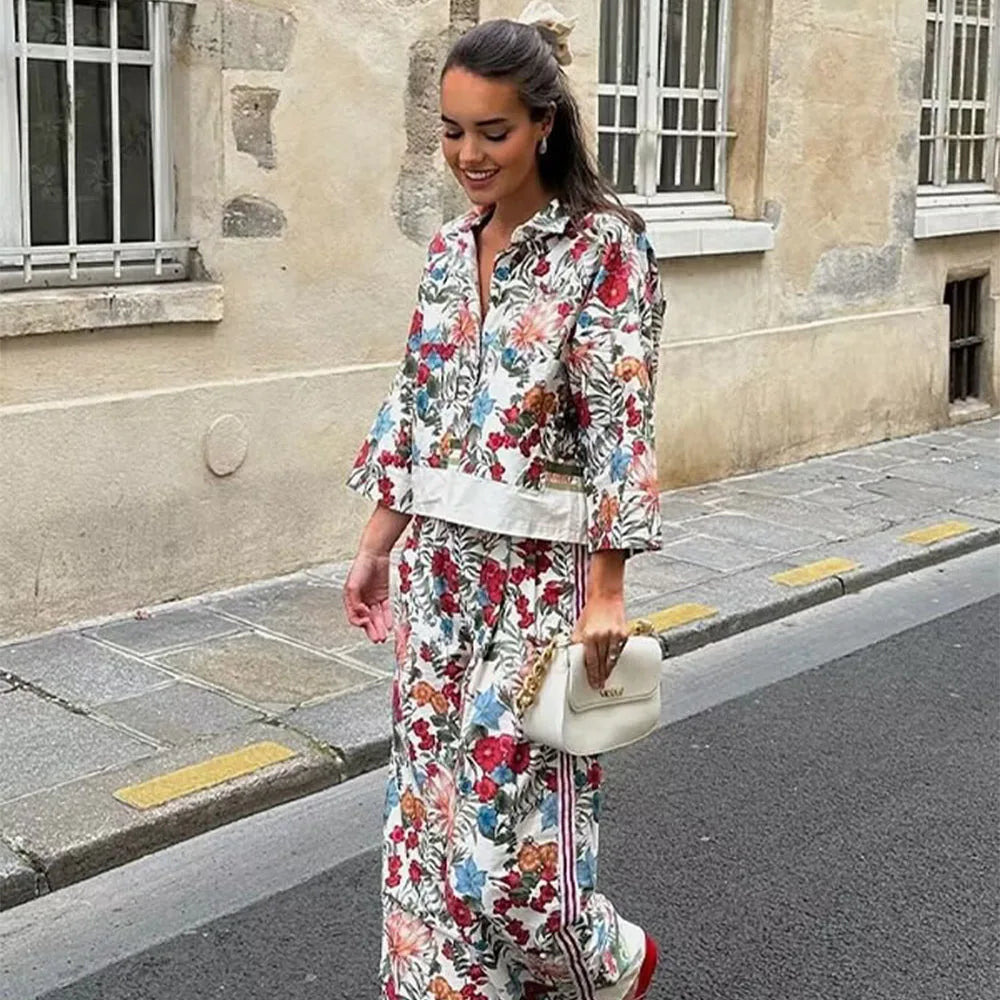 Stylish Women's Linen Long-Sleeve Single-Breasted Shirt and High-Waist Pants Set Slim Fit for business casual elegance.