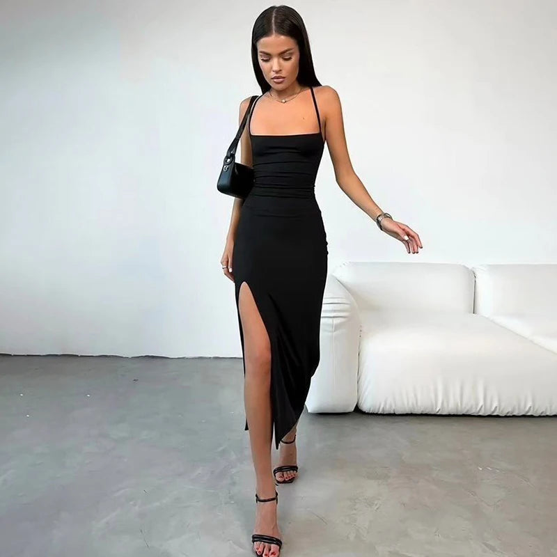Summer Sleeveless Backless Bandage Bodycon Dress For Women