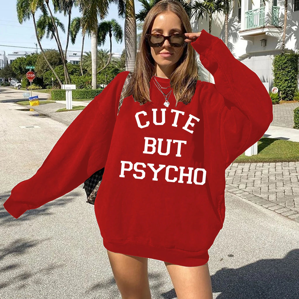Cute But Psycho Hoodie Harajuku Streetwear Y2K Aesthetic